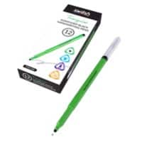 swäsh KOMFIGRIP Handwriting Fineliner Pen Black Pack of 12