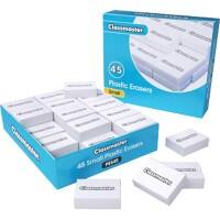 CLASSMASTER Pencil Eraser White Pack of 45
