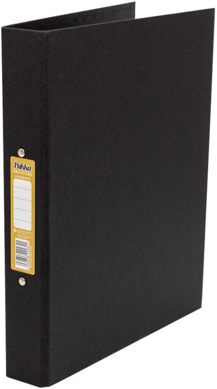 Pukka Kraft 25 mm Ring Binders Card A4 2 Rings Black