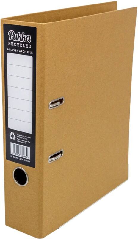 Pukka Kraft Wide Lever Arch File A4 70 mm Brown 2 Rings RF-9483 Cardboard, PP (Polypropylene) Smooth