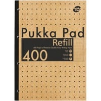 Pukka Kraft Refill Pad A4 Ruled Kraft Paper Brown Not perforated 400 Pages