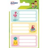 Avery ECOL15F.UK Notebook Labels A6 Assorted 34 x 76 mm Pack of 15