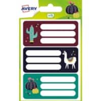 Avery ECOL15L.UK Notebook Labels A6 Assorted 34 x 76 mm Pack of 15