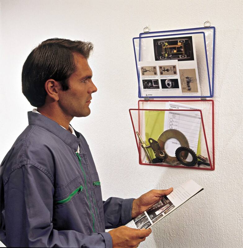 Djois Tarifold A4 Hanging Wallets Wall Mounted Blue 340001 38.5 x 5 x 27.5 cm 340001 Pack of 5