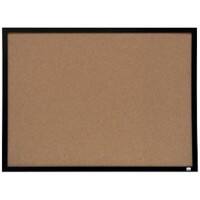 Nobo Small Wall Mountable Notice Board 1903776 Cork Thin Black Frame 585 x 430 mm Brown
