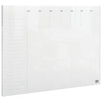 Nobo Mini Desktop or Wall Mountable Whiteboard Weekly Planner 1915614 Acrylic Frameless A4 Transparent