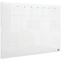 Nobo Mini Desktop or Wall Mountable Weekly Planner 1915615 Acrylic Frameless Transparent 42 x 29.7 cm