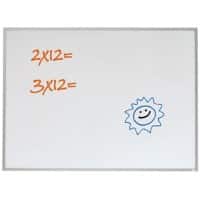 Nobo Small Wall Mountable Magnetic Whiteboard 1903777 Lacquered Steel Aluminium Frame 585 x 430 mm White