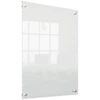 Nobo Mini Wall Mountable Whiteboard 1915621 Acrylic Frameless 450 x 600 mm Transparent