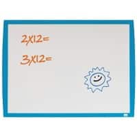 Nobo Small Wall Mountable Magnetic Whiteboard 2104176 Lacquered Steel Arched Frame 585 x 430 mm White, Blue