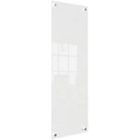 Nobo Small Wall Mountable Whiteboard Panel 1915604 Dry Erase Glass Surface Frameless 300 x 900 mm White