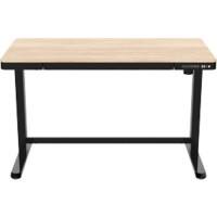 Euroseats Desk Black and Oak 1.200 x 600 x 1.210 x 720-1.210 mm