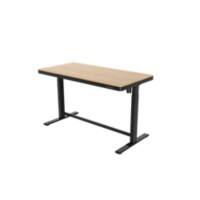 Euroseats Desk Black and Oak 1.400 x 700 x 1.220 x 730-1.220 mm