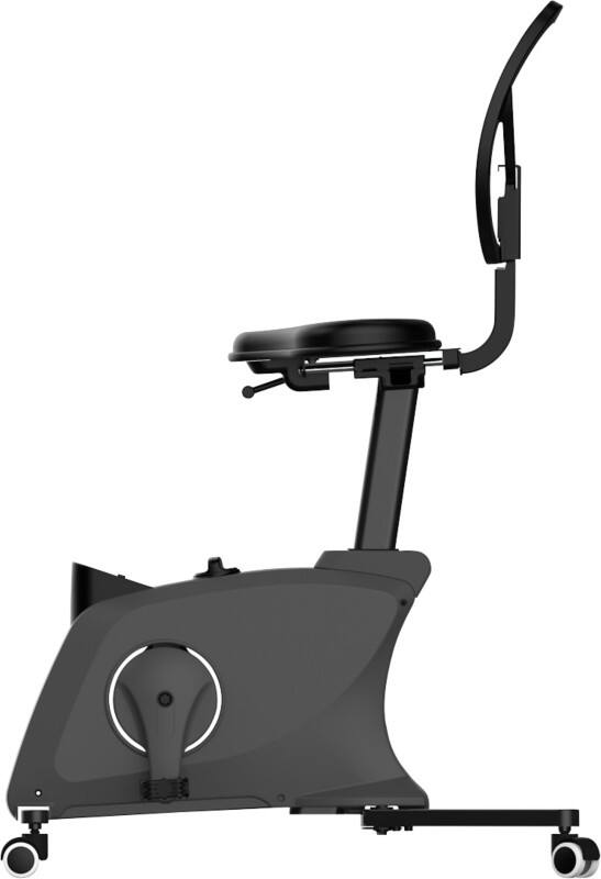 euroseats Standing Desk Bike Fabric Black 100 kg 515 x 853 mm