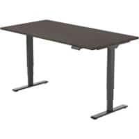 euroseats Sit Stand Desk Black 1,400 x 800 x 600 - 1,255 mm