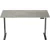 euroseats Sit Stand Desk Black, Grey 1,400 x 800 x 625 - 1,275 mm