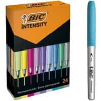 BIC Intensity Permanent Marker Assorted Bullet 0.8 mm Pack of 24