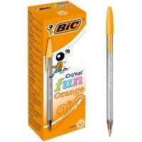 BIC Ballpoint Pen Orange Broad 0.6 mm Pack of 20