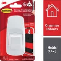 Command Hook Strips White Plastic 17004