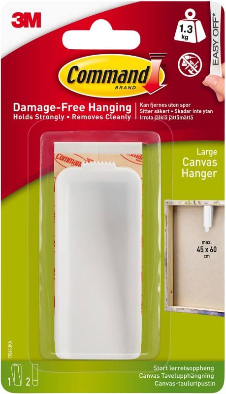 Command Adhesive Strips White 37 mm (W) x 0.018 m (L) Plastic 17044