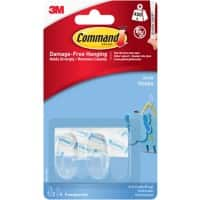 Command Hook Strips White 29 mm (W) x 0.029 m (L) Plastic 17068 Pack of 2