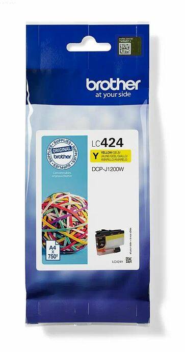 Brother LC424Y Original Ink Cartridge Yellow