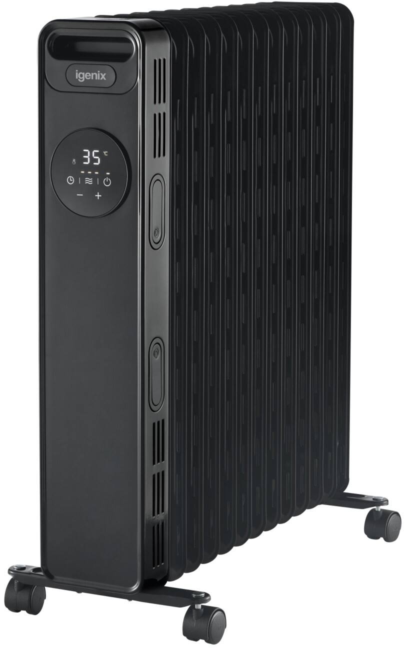 igenix Oil Filled Radiator IG2626BL 28 x 54.9 x 64 cm Black
