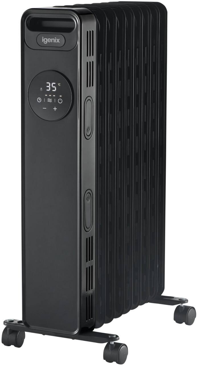 igenix Oil Filled Radiator IG2621BL 24 x 39 x 63.5 cm Black