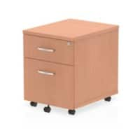 Impulse Mobile Pedestal 2 Drawer Beech