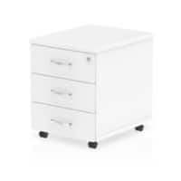 Impulse Mobile Pedestal 3 Drawer White