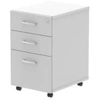 Impulse Under Desk Pedestal 3 Drawer White