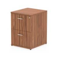 Impulse Filing Cabinet 2 Drawer Walnut