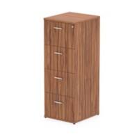 Impulse Filing Cabinet 4 Drawer Walnut