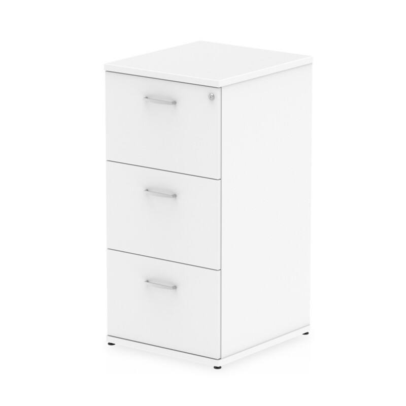 Impulse Filing Cabinet 3 Drawer White