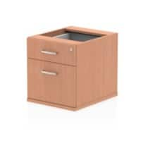 Impulse Fixed Pedestal 2 Drawer Beech 440 x 550 x 410 mm