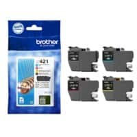 Brother LC421VAL Original Ink Cartridge Black, Cyan, Magenta, Yellow Pack of 4 Multipack