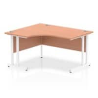 dynamic Impulse Left Hand Desk Rectangular Beech Cantilever 1,400 (W) x 1,200 (D) x 730 (H) mm MFC (Melamine Faced Chipboard)