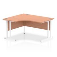 Dynamic Left-hand Desk Impulse ICDLC14WBCH Brown 1400 mm (W) x 800 mm (D) x 730 mm (H)