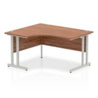dynamic Impulse Left Hand Desk Rectangular Walnut Cantilever 1,400 (W) x 1,200 (D) x 730 (H) mm MFC (Melamine Faced Chipboard)