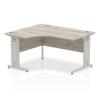 Dynamic Left-hand Desk Impulse ICDLW14GRY Grey 1400 mm (W) x 1400 mm (D) x 730 mm (H)