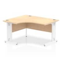 dynamic Impulse Left Hand Desk Rectangular Maple Cantilever 1,400 (W) x 1,200 (D) x 730 (H) mm MFC (Melamine Faced Chipboard)