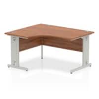 dynamic Impulse Left Hand Desk Rectangular Walnut Cantilever 1,400 (W) x 1,200 (D) x 730 (H) mm MFC (Melamine Faced Chipboard)