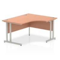 dynamic Impulse Height Adjustable Right-hand Desk Rectangular MFC Grey 1,400 x 1,200 x 730 mm