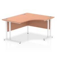 dynamic Impulse Height Adjustable Right-hand Desk Rectangular MFC White 1,400 x 1,200 x 730 mm