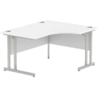 dynamic Impulse Right Hand Desk Rectangular White Cantilever 1,400 (W) x 1,200 (D) x 730 (H) mm MFC (Melamine Faced Chipboard)