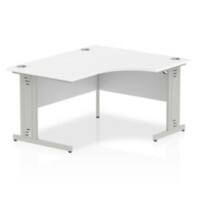 dynamic Impulse Right Hand Desk Rectangular White Cantilever 1,400 (W) x 1,200 (D) x 730 (H) mm MFC (Melamine Faced Chipboard)