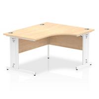 Dynamic Right-hand Desk Impulse ICDRW14WMPE Brown 1400 mm (W) x 800 mm (D) x 730 mm (H)