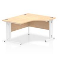 dynamic Impulse Right Hand Desk Rectangular Maple Cantilever 1,400 (W) x 1,200 (D) x 730 (H) mm MFC (Melamine Faced Chipboard)