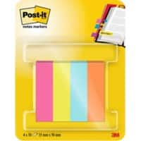 Post-it Page Markers 670-4-POP Blue, Green, Orange, Pink 1.5 x 5 (W x H) cm