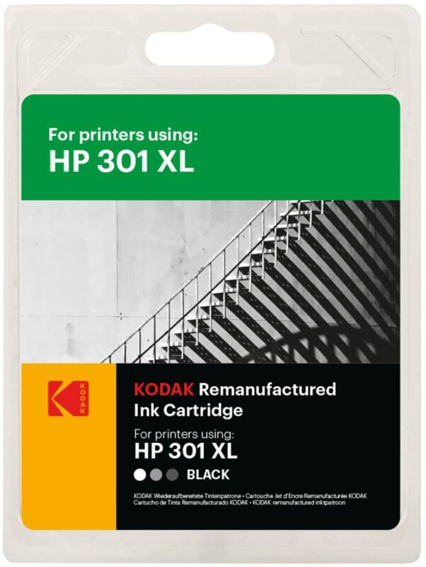 Kodak 301XL Compatible with HP Ink Cartridge CH563EE Black 15 ml